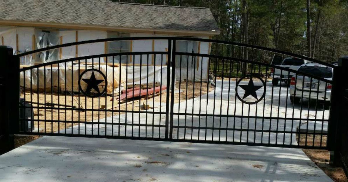 Driveway Gate In Spring Tx Sentry Houston Garage Door Pros Completed Driveway Gate Project In Spring Tx
