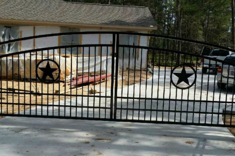 STUNNING-DRIVEWAY-GATES-IN-SPRING-TX 1 Completed driveway gate project in Spring TX