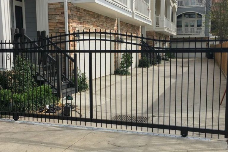 Heights Wrought Iron Gates Automatic Wrought Iron gate in Houston Heights, TX.