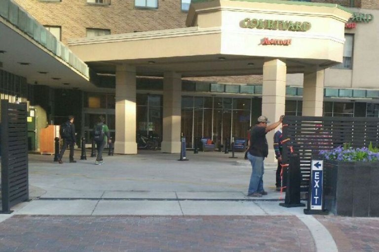 Commercial Entry Gate Commercial entry gate project in progress