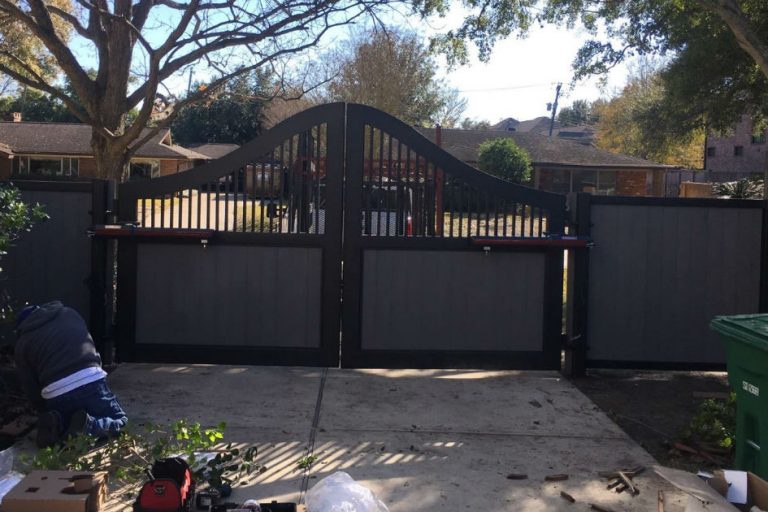 Custom Driveway Gate Custom driveway gate project in progress