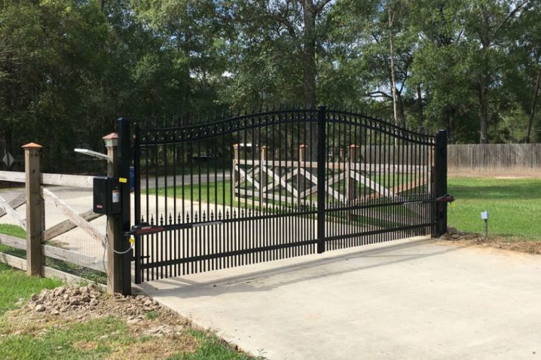 Iron Driveway Gate Completed iron driveway gate project