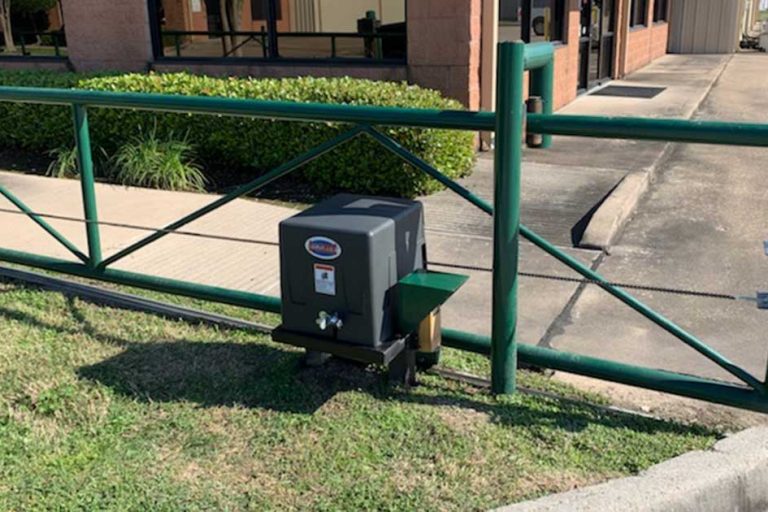 Completed electric gate opener project.