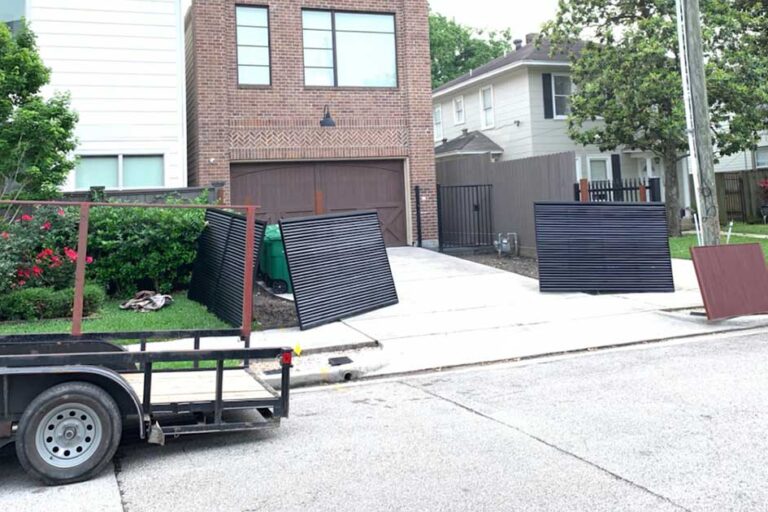 Driveway Gate Jackson St Houston TX 77004 Driveway gate project in progress in Houston TX, 77004.