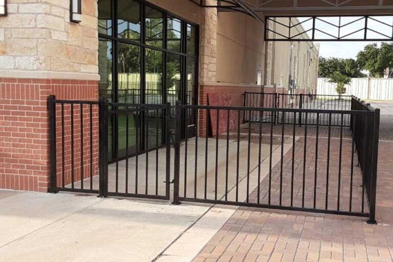Completed iron fence project.