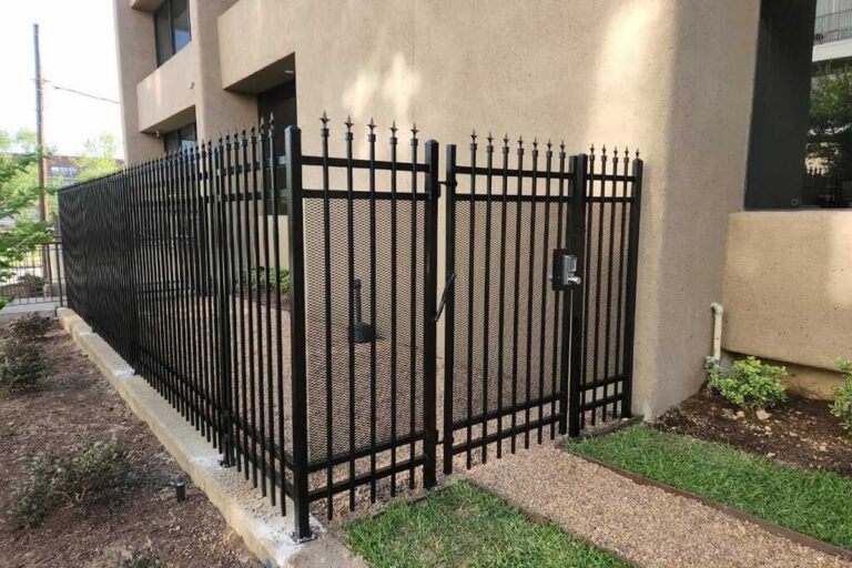 Completed iron patio enclosure project in Houston.