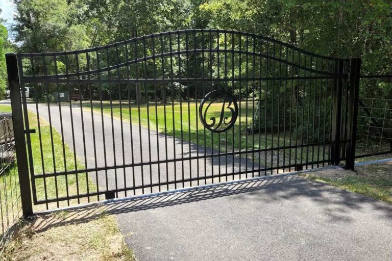 Iron-Slide-Gate Iron slide gate with opener completed project.