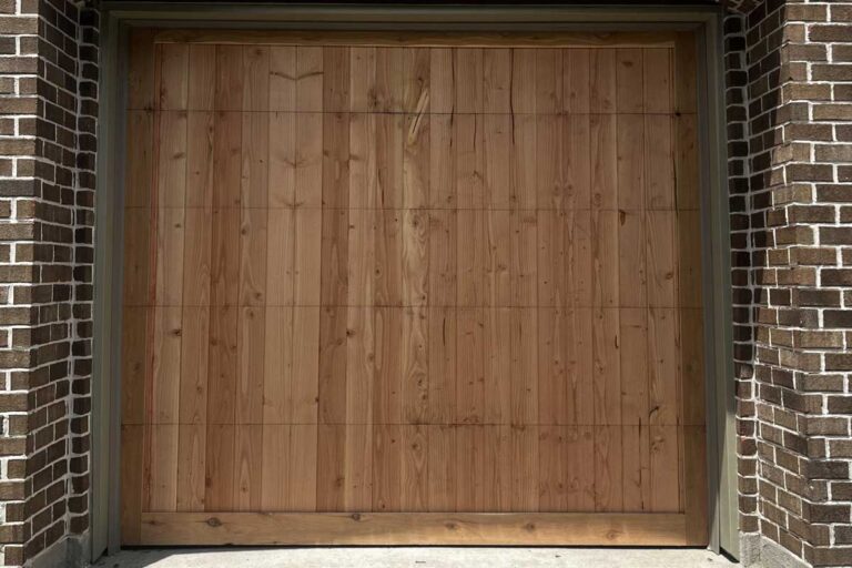 Completed Spring Texas garage door project.