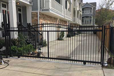 Apartment gate Houston Texas installation just completed.