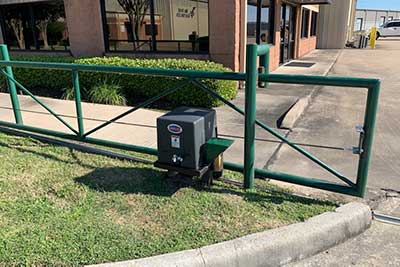 Repaired pipe gate at commercial location.