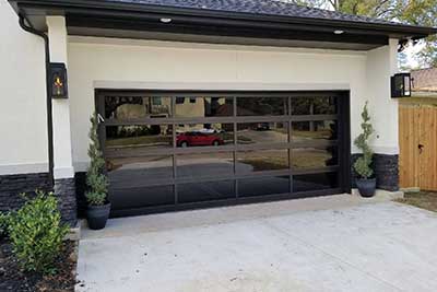 New glass door in Houston.
